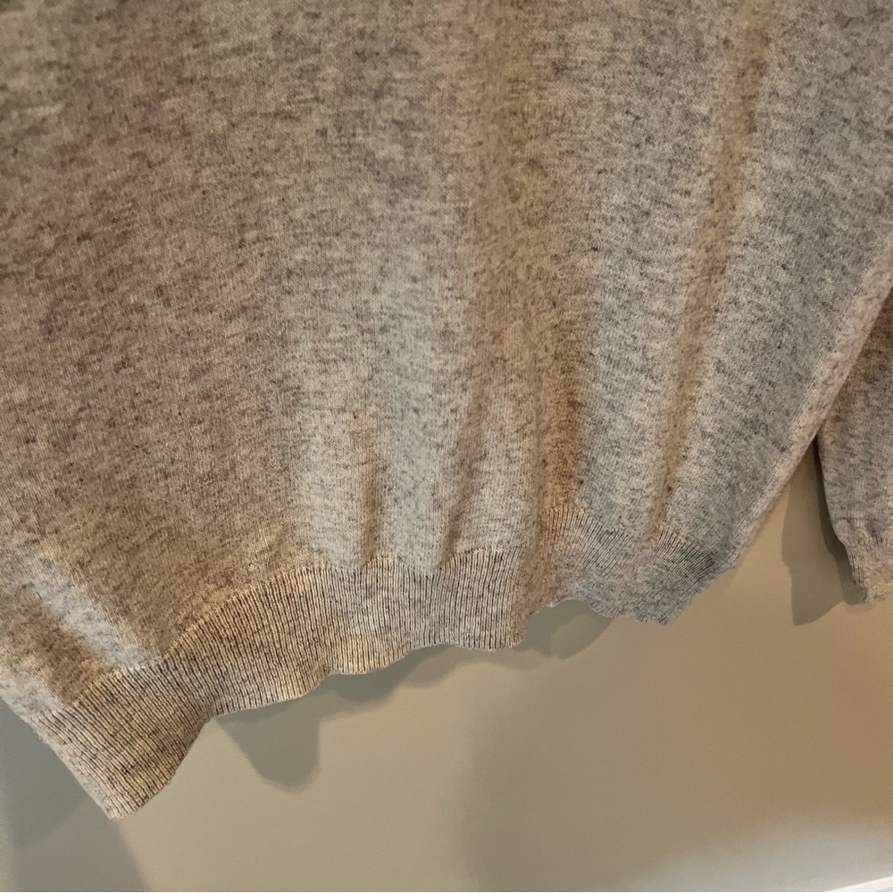 J. Crew Lightweight V-Neck Gray Sweater | L - Picture 10 of 10